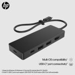 HP USB-C G3 90W - kelioninis jungčių kartotuvas (2xUSB-C, 2xUSB 3.0, 1xHDMI)