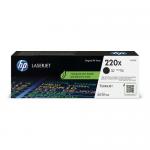 HP 220X originali didelės talpos juoda (Black) tonerio kasetė (~7500 kopijų)