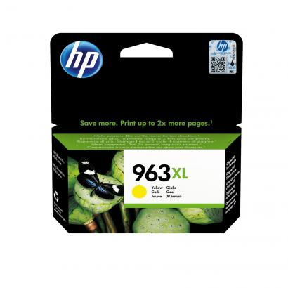 HP 963XL originali didelės talpos geltono (Yellow) rašalo kasetė (~1600 kopijų) 