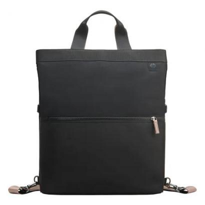 HP 35.8 cm (14.0") kuprinė, 18 litrų talpos, konvertuojama į kuprinė, krepšį, rankinė su petnešėlėmis, RFID kišenė, itin tvirta - juoda, smėlio spalvos 