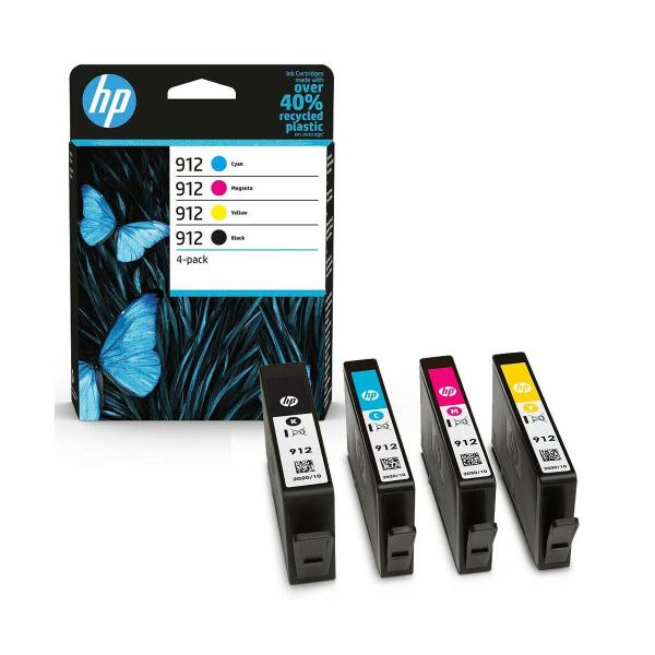 HP 912 CMYK (Cyan, Magenta, Yellow, Black) 4-pack rašalo kasetė 