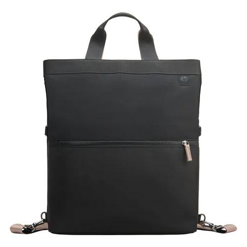 HP 35.8 cm (14.0") kuprinė, 18 litrų talpos, konvertuojama į kuprinė, krepšį, rankinė su petnešėlėmis, RFID kišenė, itin tvirta - juoda, smėlio spalvos 