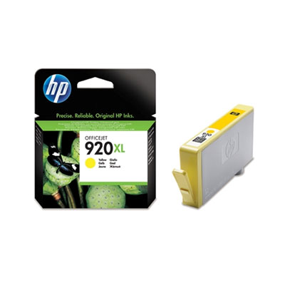 HP 920XL didelės talpos geltono (Yellow) "OfficeJet" rašalo kasetė (CD974AE) 