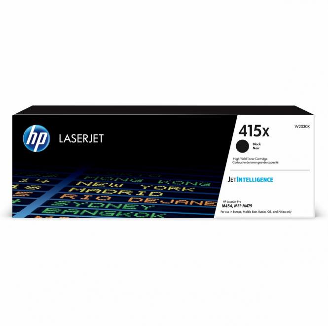 HP 415X didelės talpos juoda (Black) LaserJet tonerio kasetė (~7500 kopijų) 